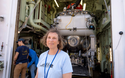 Scripps biological oceanographer and mission leader Lisa Levin