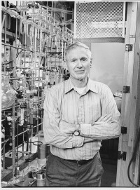 Charles Keeling in laboratory.