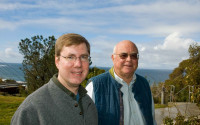 Climate researchers David Pierce (left) and Tim Barnett