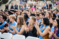 students at a graduation ceremony