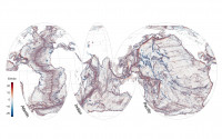 Three ocean seafloors mapped in vertical gravity gradients using altimeters on SWOT satellite 