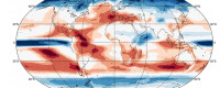 Map of projected change in frequency of dry days