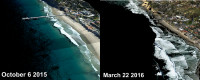 Beach erosion at La Jolla Shores