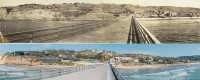 Scripps Pier panorama in 1927 and today