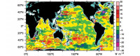 Trend in ocean heat content at depths between 0-2,000 meters. Image: Nature Climate Change
