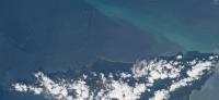 View of internal waves off northern coast of Trinidad seen from International Space Station. Photo: NASA
