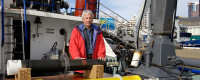 Scripps oceanographer Dean Roemmich at 2007 ceremony commemorating deployment of 3,000th Argo float