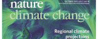 Scripps' Shang-Ping Xie led study on the cover of the Oct. 2015 issue of Nature Climate Change. Image courtesy of Nature