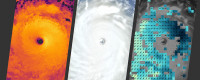 Three views of Typhoon Nepartak from NASA's Multi-angle Imaging SpectroRadiometer (MISR), July 7, 2016