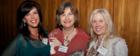 Director's Circle member Patty Elkus, Executive Director of Birch Aquarium at Scripps Nigella Hillgarth, and member Mary Lowe