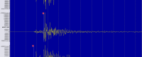 A waveform image from a magnitude 5.4 Mexicali earthquake that occurred on Feb. 8, 2008. 