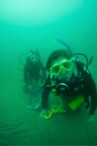 MPL interns scuba diving