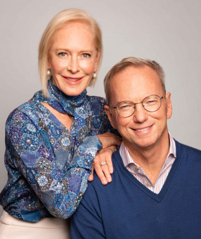 Wendy and Eric Schmidt. Photo: Spencer Brown