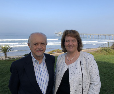 Molina with UC San Diego Distinguished Professor of Atmospheric Chemistry Kim Prather