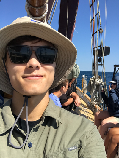Selfie on research vessel