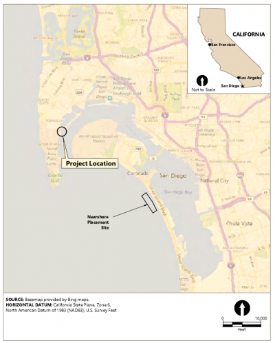 Project map for 2022 maintenance dredging at Nimitz Marine Facility