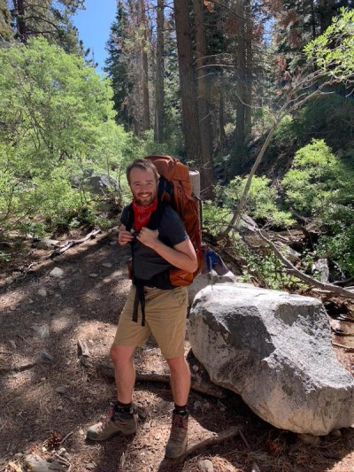  Benjamin Gruber backpacking Mt. San Gorgonio.
