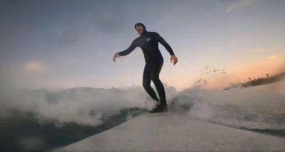 Rapoport surfing at Tourmaline in San Diego