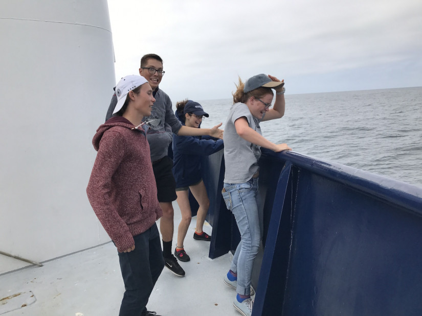 MPL interns in a windy situation