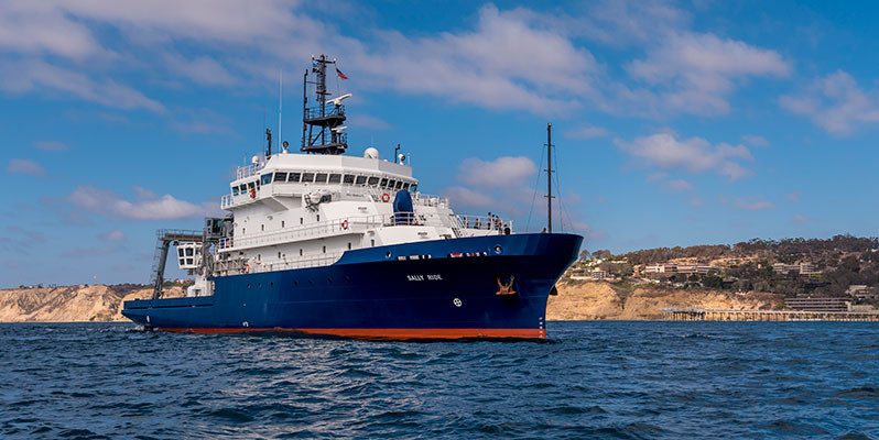 Research vessel Sally Ride offshore of La Jolla, California.
