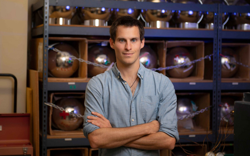 Scripps Oceanography graduate student Benni Birner, who led a study confirming that the amount of helium in the atmosphere is rising. Photo: Erik Jepsen/UC San Diego