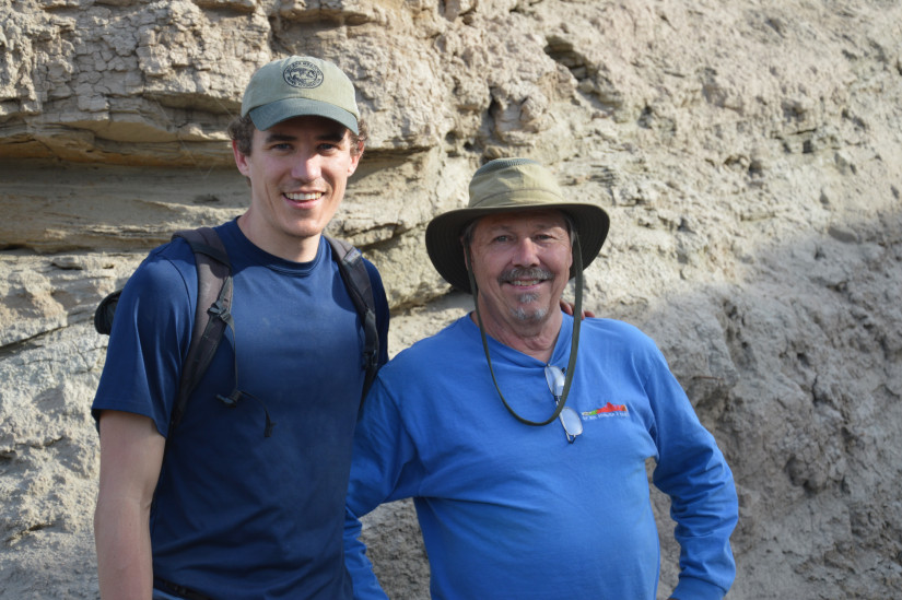 Study lead author Ryley Hill (left) with co-author Thomas Rockwell of San Diego State University. Photo: Rob Hawk