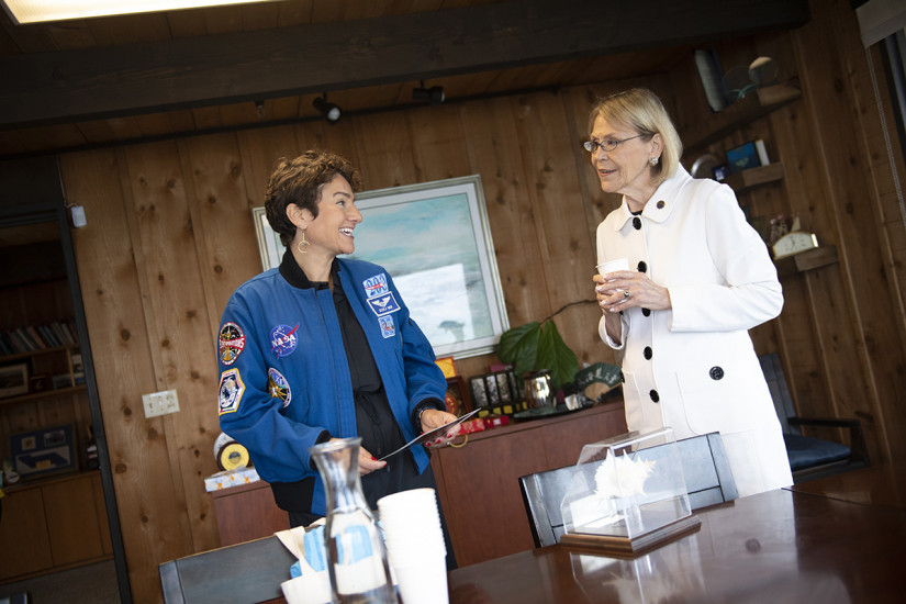 NASA Astronaut Jessica Meir and Margaret Leinen