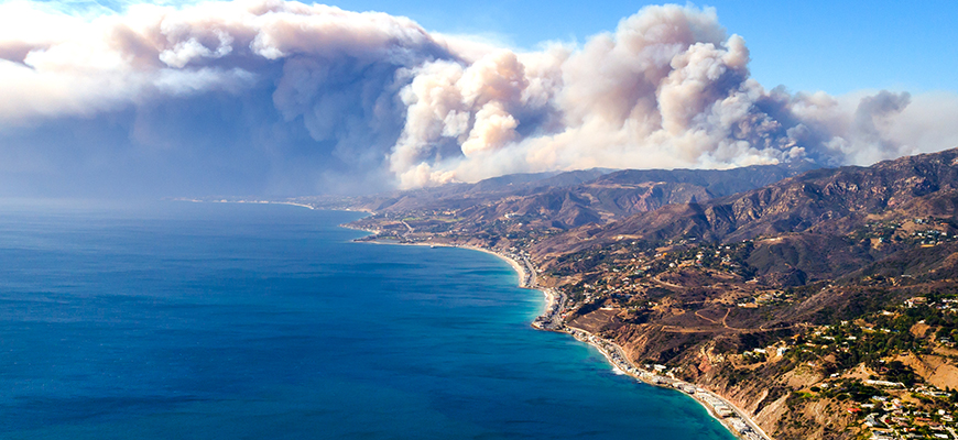 The 2018 Woolsey Fire. Photo courtesy of Peter Buschmann