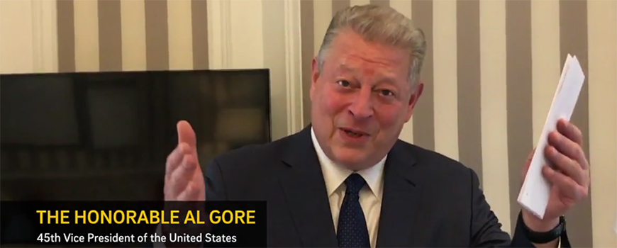 Former Vice President Al Gore is among well-wishers 
