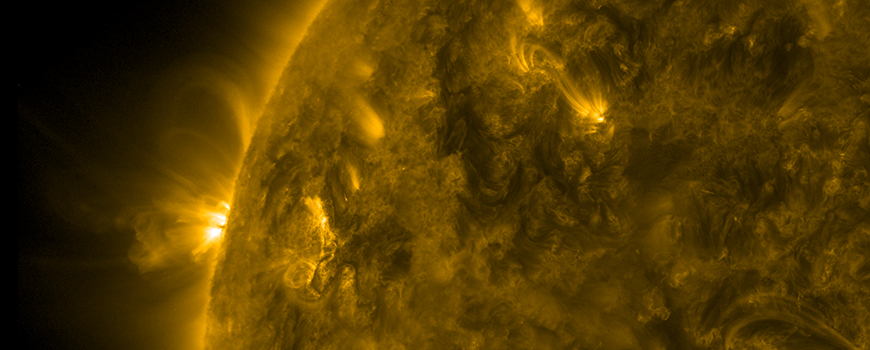 Magnetic loops gyrate above the sun, March 23-24, 2017. Photo: NASA/GSFC/Solar Dynamics Observatory