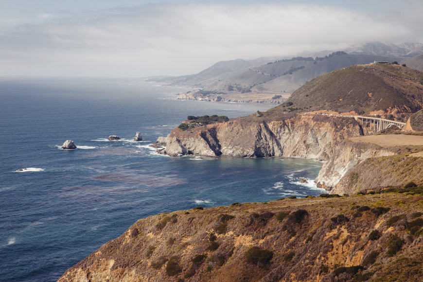 Cliffs along the California coast