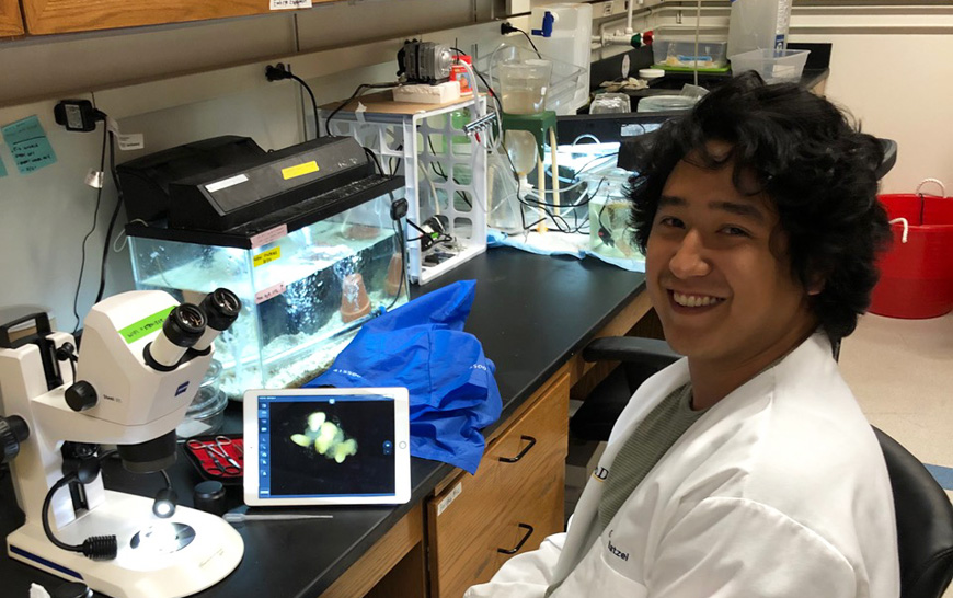 Scripps Oceanography graduate student Grant Batzel.